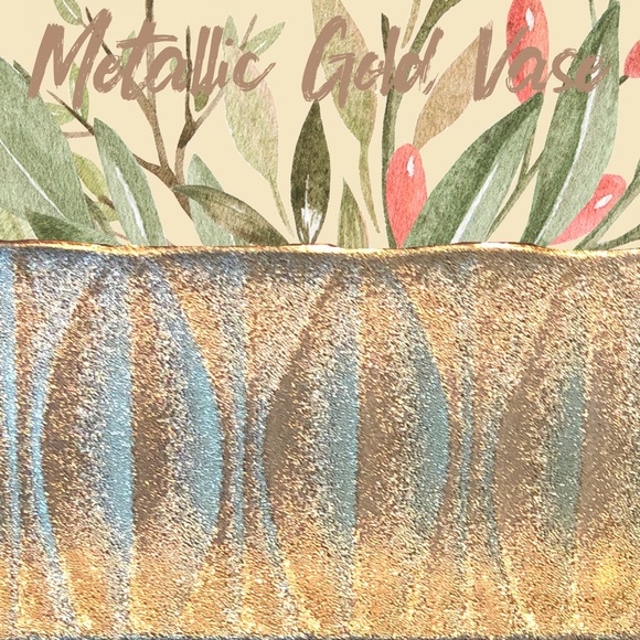 Metallic Copper Gold Decorative Planter Bowl NWOT - Picture 5 of 8